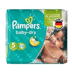پوشک پمپرز مدل Baby Dry سایز 5 بسته 23 عددی Pampers Baby Dry Size 5 Diaper Pack of 23