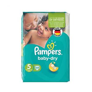 پوشک پمپرز مدل Baby Dry سایز 5 بسته 39 عددی Pampers Baby Dry Size 5 Diaper Pack of 39