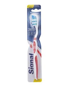 مسواک سیگنال مدل Triple Protection با برس متوسط Signal Medium Toothbrush 
