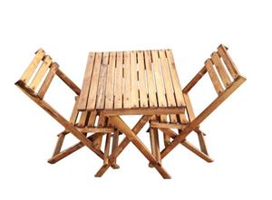 میزوصندلی چوبی تاشو 4سانتی 