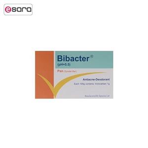 پن ساپونین مدل Bibacter وزن 100 گرم Saponin Bibacter Syndet Bar 100gr