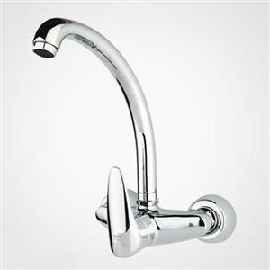 شیر سینک ظرفشویی دیواری راسان مدل هلیا کروم