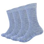 OLIVE OLIVIA Men's Classic Dress Knit Crew Socks 4-Pack Gift Set Linen