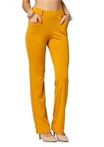 Conceited Premium Women's Stretch Dress Pants - Slim or Bootcut - All Day Comfort in Solids and Pinstripes