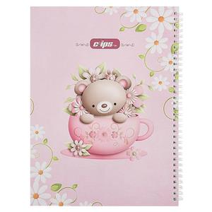 دفتر نقاشی کلیپس طرح خرس Clips Bear Design Painting Notebook