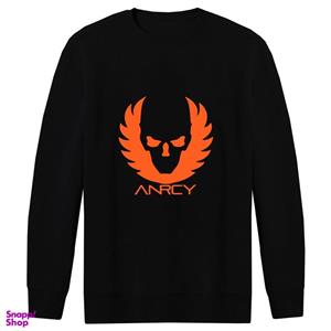 سویشرت مردانه طرح anrcy کد F70 رنگ مشکی