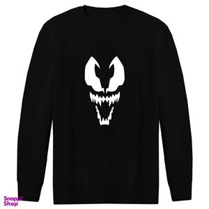 سویشرت مردانه طرح venom کد F81 رنگ مشکی