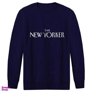 سویشرت مردانه طرح new yorker کد F19 رنگ سرمه ای