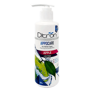 کرم مو تغذیه کننده و نرم کننده مو سیب پمپی 200 میلی لیتر دیترون Ditron Apple Hair Cream 200 ml