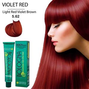 رنگ مو بدون آمونیاک بلونیا 100 میل 5/62 قهوه ای بنفش قرمز روشن 