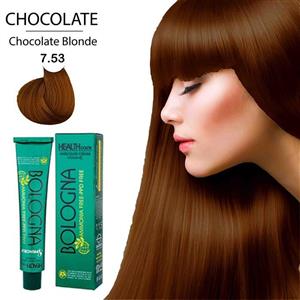رنگ مو بدون آمونیاک بلونیا100 میل7/53 بلوند شکلاتی 