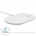 استند شارژ بیسیم مدل WX2IN1P20-02 Smart 2in1 Wireless Charger برند Baseus