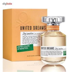 ادو تویلت زنانه بنتون مدل United Dreams Stay Positive حجم 80 میلی لیتر Benetton United Dreams Stay Positive Eau De Toilette for Women 80ml