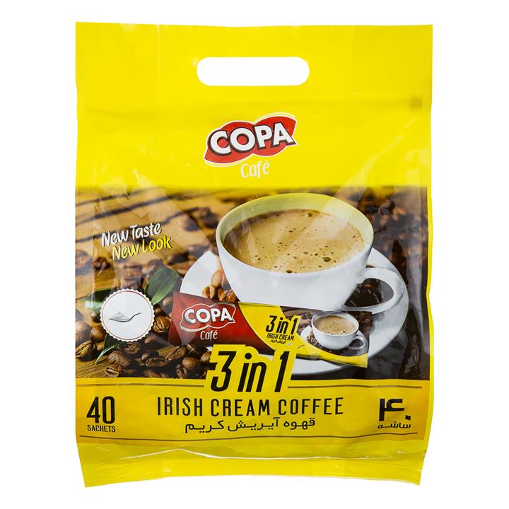 قهوه آیریش کریم 40 عددی 18 گرمی کوپا