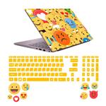 استیکر لپ تاپ صالسو آرت مدل 5001 hk به همراه برچسب حروف فارسی کیبورد