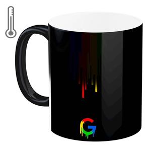 ماگ حرارتی آبنبات رنگی طرح Google کد ARM0669 