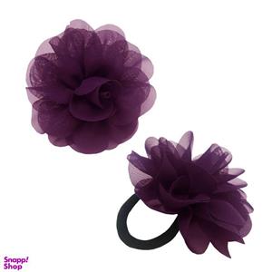 کش مو دخترانه طرح گل کد 110873 بسته 2 عددی