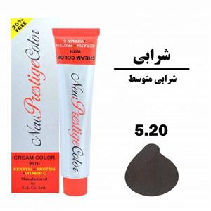 رنگ مو پرستیژ سری شرابی رنگ شرابی متوسط شماره 5.20