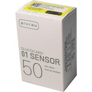 نوار تست قند خون ارکری مدل Glucocard 01 Sensor بسته 50 عددی Arkray Test Strips pack of 