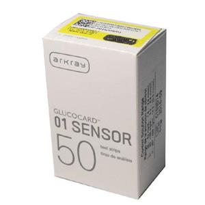 نوار تست قند خون آرکری مدل Glucocard-01 Sensor بسته 50 عددی Arkray Glucocard-01 Sensor Test Strips pack of 50