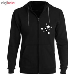 سویشرت زنانه طرح ستاره کد F12 رنگ مشکی