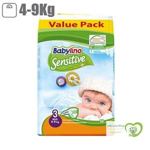 پوشک بیبی لینو سایز 3 مدل Value Pack بسته 56 عددی Baby Lino Value Pack Size 3 Diaper Pack of 56