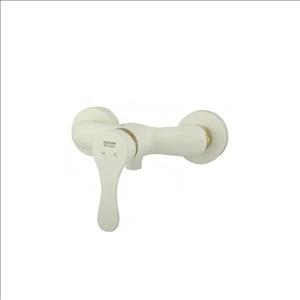 شیر توالت راسان مدل صدف سفید طلایی