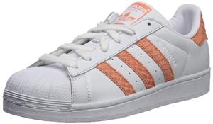 adidas Originals Women's Superstar White Chalk Coral Legacy 11 M US 