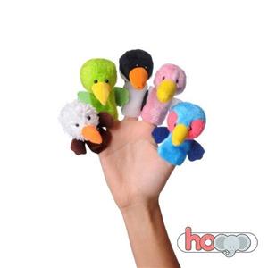 عروسک انگشتی شادی رویان مدل پرندگان بسته 5 عددی