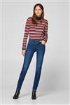 شلوار جین زنانه اسپریت (آمریکا) Stretch-Jeans mit breitem Bund und Doppelknopf