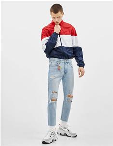 شلوار جین مردانه برشکا اسپانیا Cropped-Jeans im Slim-Fit