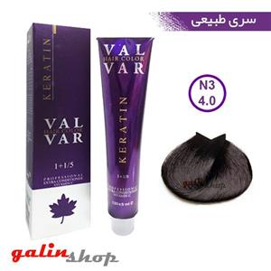 رنگ موی وال وار سری طبیعی شمارهVAL-VAR 4.0 