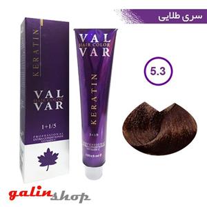 رنگ موی وال وار سری طلایی شماره VAL-VAR 5.3 