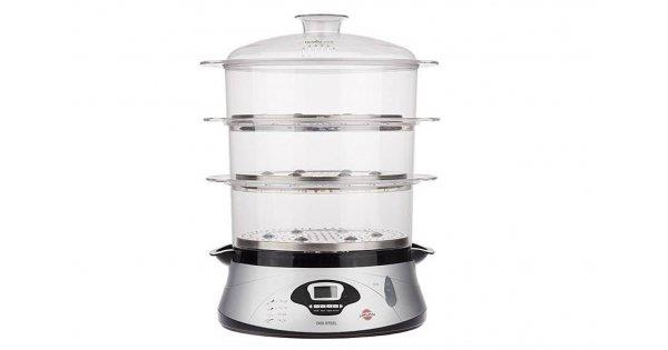 Pars Khazar Digi Steel Steam Cooker