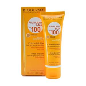  کرم ضدآفتاب مکس کرم پودری رنگی SPF100 بیودرما 