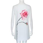 Clearance! Ruhiku GW Womens Dress Summer O-Neck Boho Sleeveless Floral Printed Beach Mini Dress Casual T-Shirt Short Dress