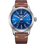 YELANG V1021 Aviator Serier T100 Tritium Tubes Flourescent Numbers 100m Waterproof Leather Strap Mens Quartz Wrist Watch