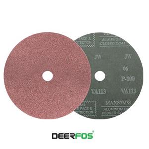 سنباده دیسکی فیبری اکسید آلومینیوم DEERFOS VA113 قطر 18 سانت P80