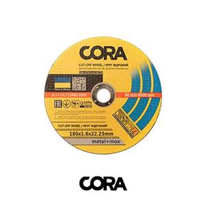 سنگ برش استیل بزرگ CORA سایز 22 *1.6 * 180 میلی متری