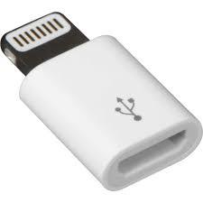تبدیل micro USB به لایتنینگ مدل lightning adapter