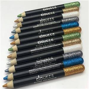 گلیتر مدادی چشم دو سه رنگ آبی doucce glitter eye shadow 