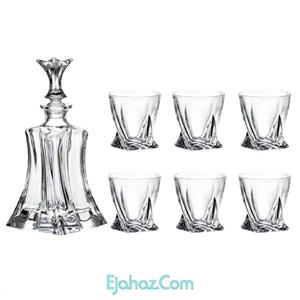 ست تنگ و لیوان 7 پارچه بوهمیا مدل Florale کد 4293