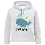 هودی دخترانه طرح sea lover کد F282