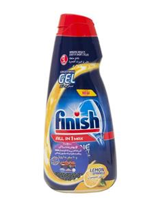 ژل ظرفشویی فینیش مدل All In 1 Max Lemon Sparkle حجم 650 میلی لیتر Finish All In 1 Max Lemon Sparkle Dishwasher Gel 650ml