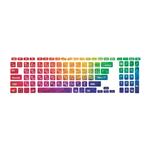 برچسب حروف فارسی کیبورد طرح colorful کد 21