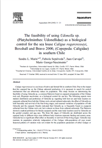 The feasibility of using Udonella sp. (Platyhelminthes: Udonellidae) as a biological control for the sea louse Caligus rogercresseyi, Boxshall and Bravo 2000, (Copepoda: Caligidae) in southern Chile 