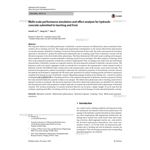 Multi-scale performance simulation and effect analysis for hydraulic concrete submitted to leaching and frost