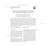 Efficient parallel implementation of a density peaks clustering algorithm on graphics processing unit∗