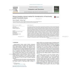 Domain boundary element method for elastodynamics of functionally graded Timoshenko beams 