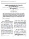 Synthesis of Pour Point Depressant for Heavy Oil from Waste Organic Glass1